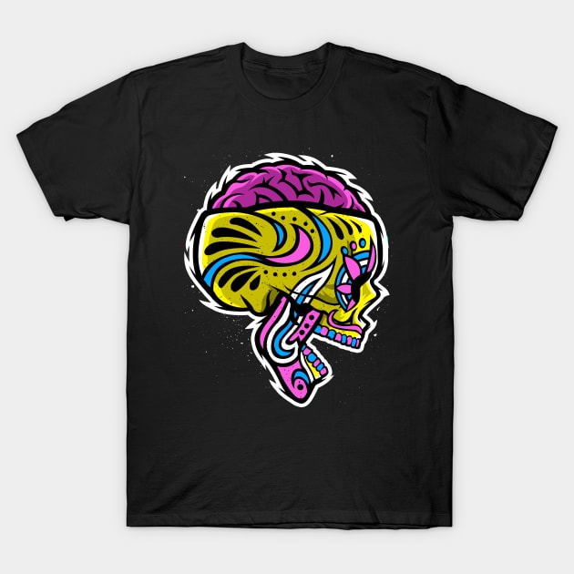 Sugar crazy Skull T-Shirt by albertocubatas